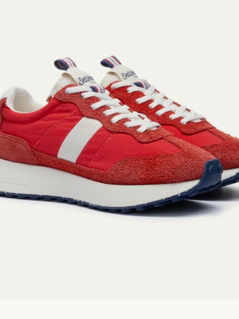SeaVees Acorn Trainers sneakers in Candy Apple Red W-9 ($130)